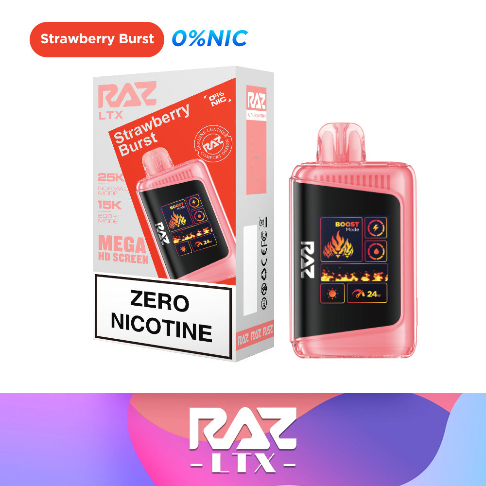 Strawberry Burst  - RAZ LTX 25000 Zero Nicotine