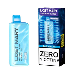 Blue Razz Ice - Lost Mary MT15000 - Zero Nicotine