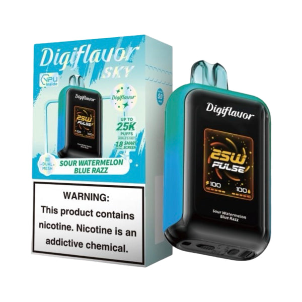 Sour Watermelon Blue Razz - Geek Bar Digiflavor Sky 25000 - Article product