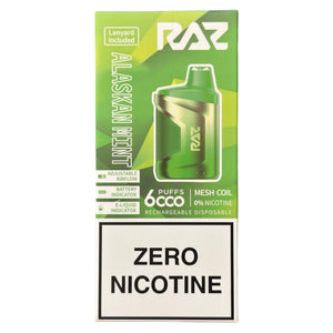 Alaskan Mint - RAZ CA6000 - Zero Nicotine