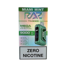 Load image into Gallery viewer, Miami Mint - RAZ TN9000 - Zero Nicotine
