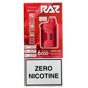 Watermelon Ice - RAZ CA6000 - Zero Nicotine