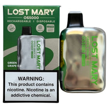 Load image into Gallery viewer, Green Grape Ice - Lost Mary OS5000 - Luster Edition
