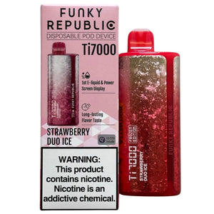 Funky Republic - Strawberry Duo Ice - Ti7000 Frozen Edition