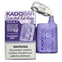 Load image into Gallery viewer, Kado Bar BR5000 Blueberry Mint - G.O.A.T Limited Edition
