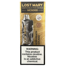 Load image into Gallery viewer, Lost Mary MO5000 - Iced Peach Colada - Black Gold Edition
