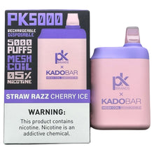 Load image into Gallery viewer, Kado Bar PK5000 Straw Razz Cherry Ice
