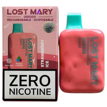 Load image into Gallery viewer, Strawberry Ice - Lost Mary OS5000 - Zero nicotine
