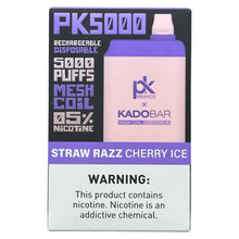 Load image into Gallery viewer, Kado Bar PK5000 Straw Razz Cherry Ice
