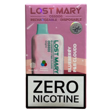 Load image into Gallery viewer, Blue Cotton Candy - Lost Mary OS5000 - Zero Nicotine
