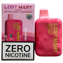 Load image into Gallery viewer, Peach Ice - Lost Mary OS5000 - Zero Nicotine
