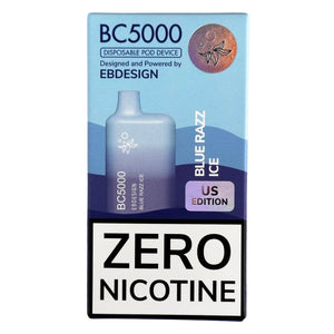 Zero Nicotine - BC5000 - Blue Razz Ice - EBCreate