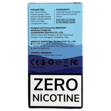 Load image into Gallery viewer, Zero Nicotine - BC5000 - Blue Razz Ice - EBCreate
